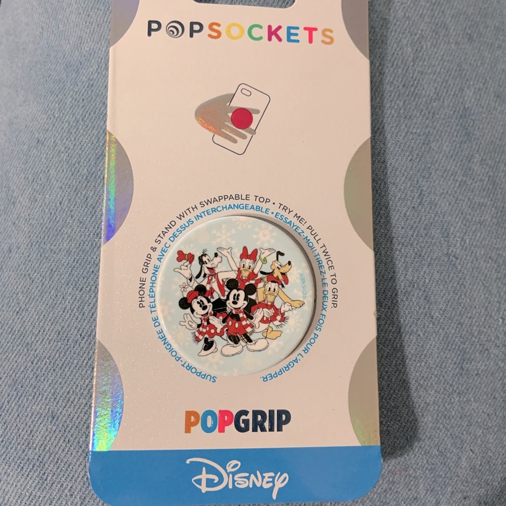 Disney Holiday Mickey, Minnie Mouse & Friends PopGrip by PopSocket - Chr…